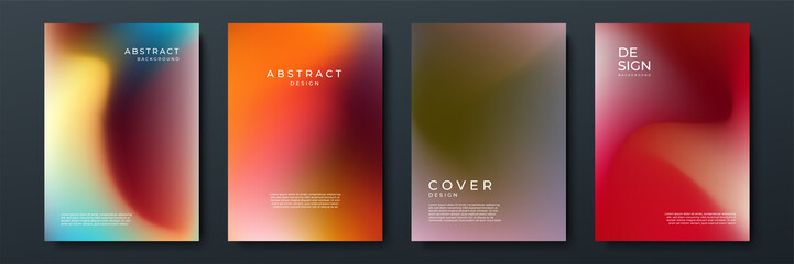 Abstract gradient texture background with dynamic blurred effect. Minimal gradient background with modern trendy fresh color for presentation design, flyer, social media cover, web banner, tech poster