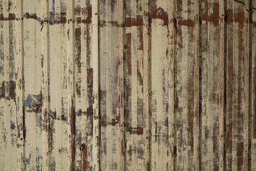 old wooden ancient paint wall fence texture white for background wood planks facade brown