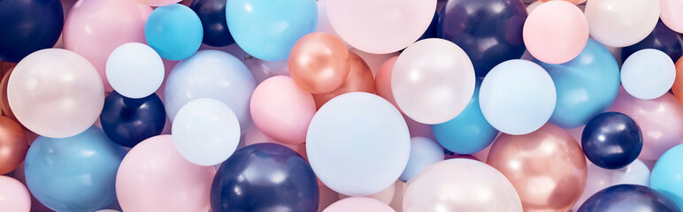 Heap of various colorful balloons - obrazy, fototapety, plakaty