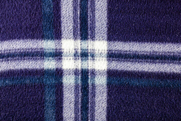 Fototapeta na wymiar Blue white cotton fabric.Texture of old cloth material.Cotton material for clothing.Material design for tailoring.