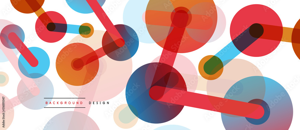Poster network concept abstract background. dots connection. big data idea. business template for wallpaper