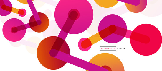 Network concept abstract background. Dots connection. Big data idea. Business template for wallpaper, banner, background or landing