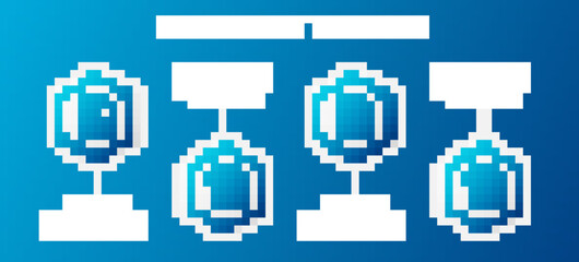 Set line PHP file document, XLS, WMA and TXT. Business infographic template. Vector