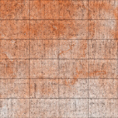 Concrete background with orange paint, grange wall
