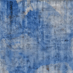 Concrete background with blue paint grange wall