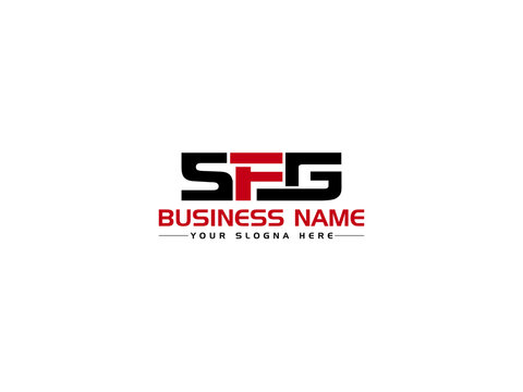 Initial SFG Logo Letter Vector, Creative SF s f g Logo Letter Design With Colorful Three Letter Unique Symbol For Business Or Brand