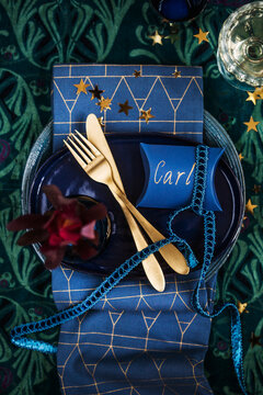 New Year's Eve place setting