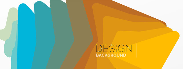 Background, creative geometric shapes composition with gradient effect. Wallpaper for concept of AI technology, blockchain, communication, 5G, science, business and technology