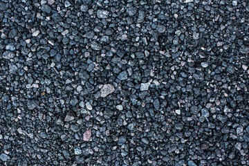 Surface grunge rough of asphalt, texture background, tarmac grey grainy road, top view