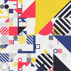 Obraz premium abstract geometric figures, bauhaus background