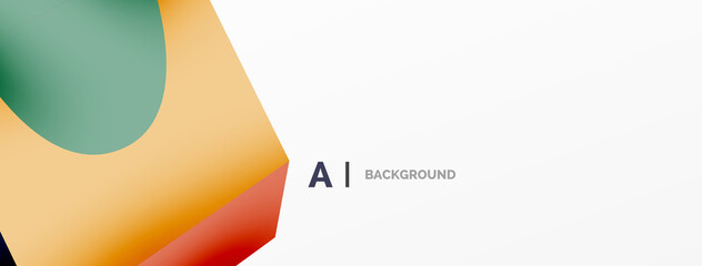 Abstract background - 3d abstract shape. Wallpaper for concept of AI technology, blockchain, communication, 5G, science, business