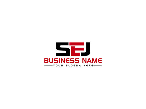 Monogram SEJ Logo Icon Vector, Colorful SE s e j Logo Letter With Creative Colorful Three Letter New Logo Design For Business