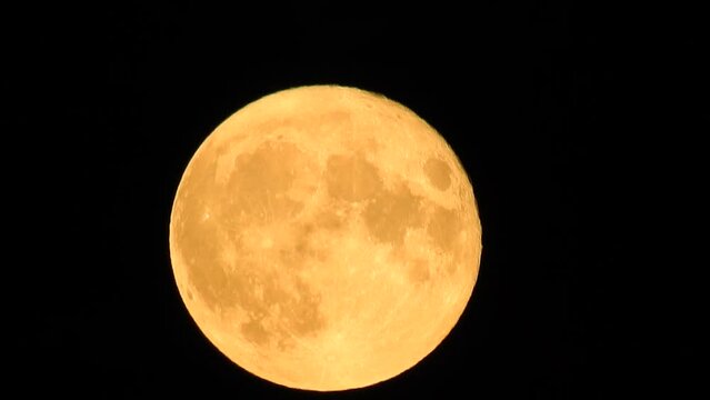 Buck Moon 2022 (Supermoon) - Full Moon View from Richmond - British Columbia - Canada
