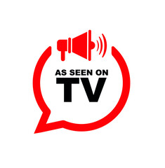 as seen on tv icon on white background