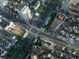 Aerial view of landscape in shenzhen city, China
