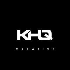 KHQ Letter Initial Logo Design Template Vector Illustration