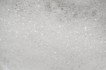 Abstract white soap foam texture background close up