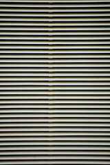 Window metal blind close up.