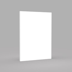 Mock up. White paper on a gray background. Insert an image.