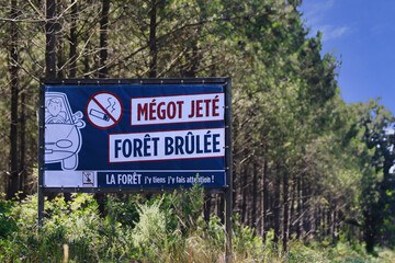 Avertissement au feu de forêt, prévention du feu