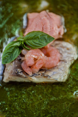 Shrimp soup with fish