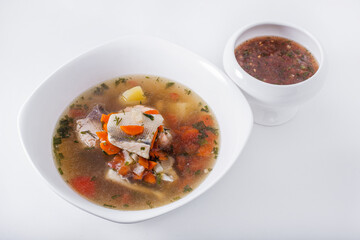 Soup with fish