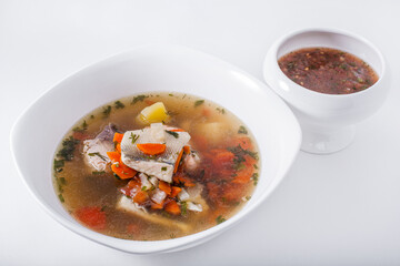 Soup with fish