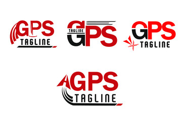 gps navigation modern logo design