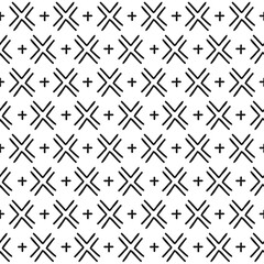 African inspired traditional Tribal mud cloth hand drawn vector seamless pattern. Folk art black and white motif. Boho diagonal stripes background for home fabric textile wall paper design.