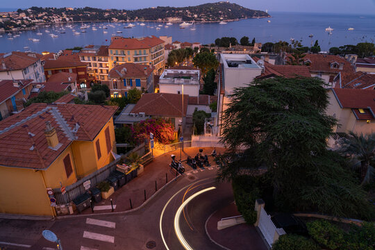 Buildings by the Mediterranean Sea in Saint-Jean-Cap-Ferrat France