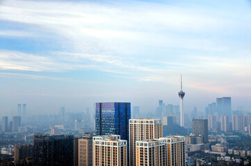 Obraz premium Buildings and Architecture in sunrise