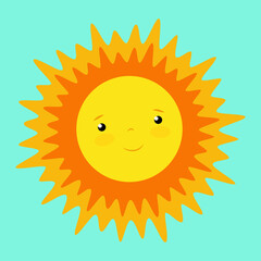 sun cartoon character