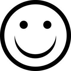 Fototapeta premium Happy facial expression. Vector illustration on white background..eps