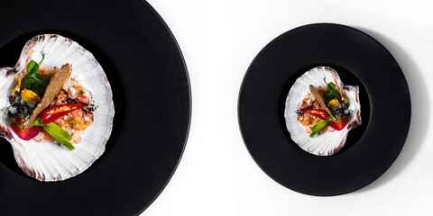 Salmon tar tar
