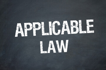 Obraz premium Applicable Law