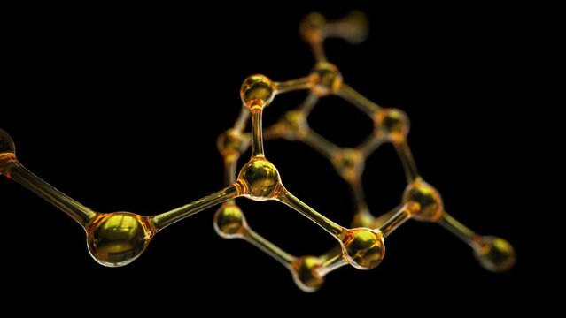 Science or medical background with molecule and atoms