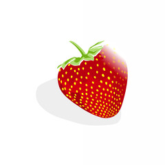 strawberry on a white background