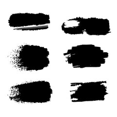 Set of Brush stroke, brush painted for Design Elements. grunge brush strokes. Abstract painted background templates. isolated on white background. vector illustration
