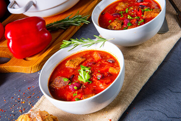 Spicy Mexican style beef with beans