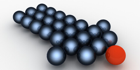 arrow and question symbol. 3d illustration