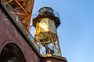 Fototapeta na wymiar Fort Point Lighthouse in San Francisco.