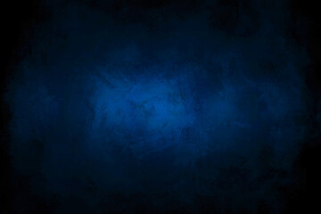 Cement wall background, dark blue gradient old wall pattern, blue abstract wall background, dark blue cement texture old wall pattern.