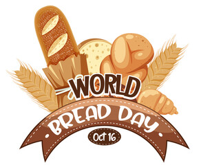 World bread day banner design