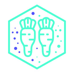 Carrot, food, plate icon