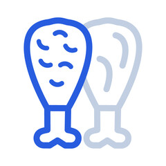 Chicken, leg, roast icon