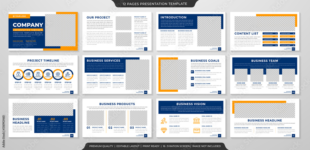 Poster minimalist presentation template with clean style use for business annual report and infographic