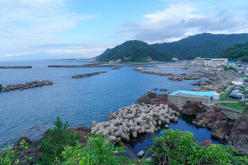 海岸のテトラポット群