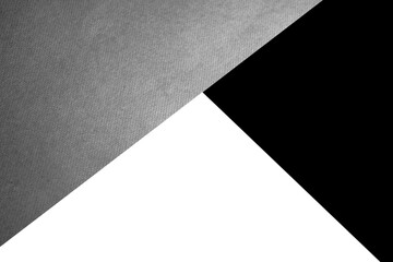 Dark and light abstract black white and grey inverted triangles paper background with lines intersecting each other plain vs textured cover