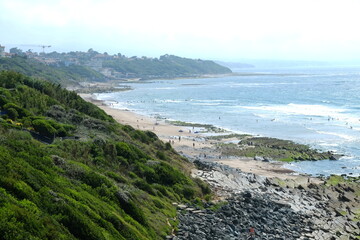 The coast of the south west of France. Bidart, France, the 7th july 2022.