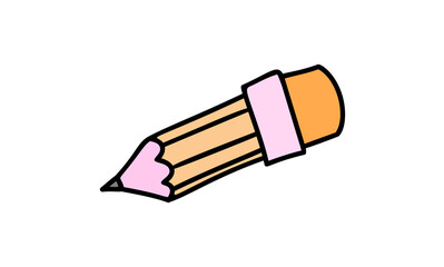 Sketch Pencil style Doodle. The concept of creating a drawing using. Print for a t-shirt or your design